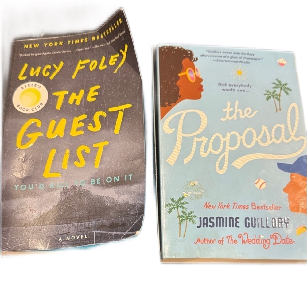 The Guest List and The Proposal Books Lot of 2 Lucy Foley soft cover gently used